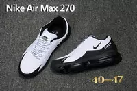 nike air max 270 sapatos de sport garcon blanc classic